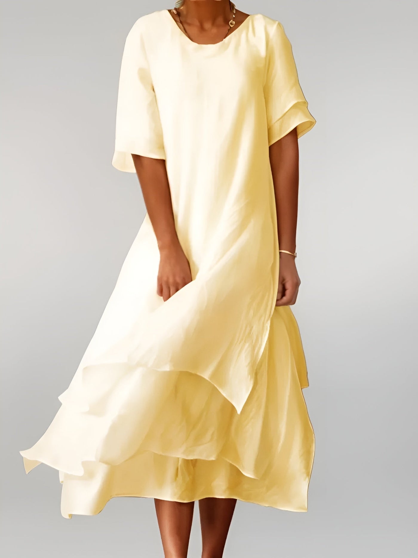 Daphne™ | Robe Longue Élégante en Coton