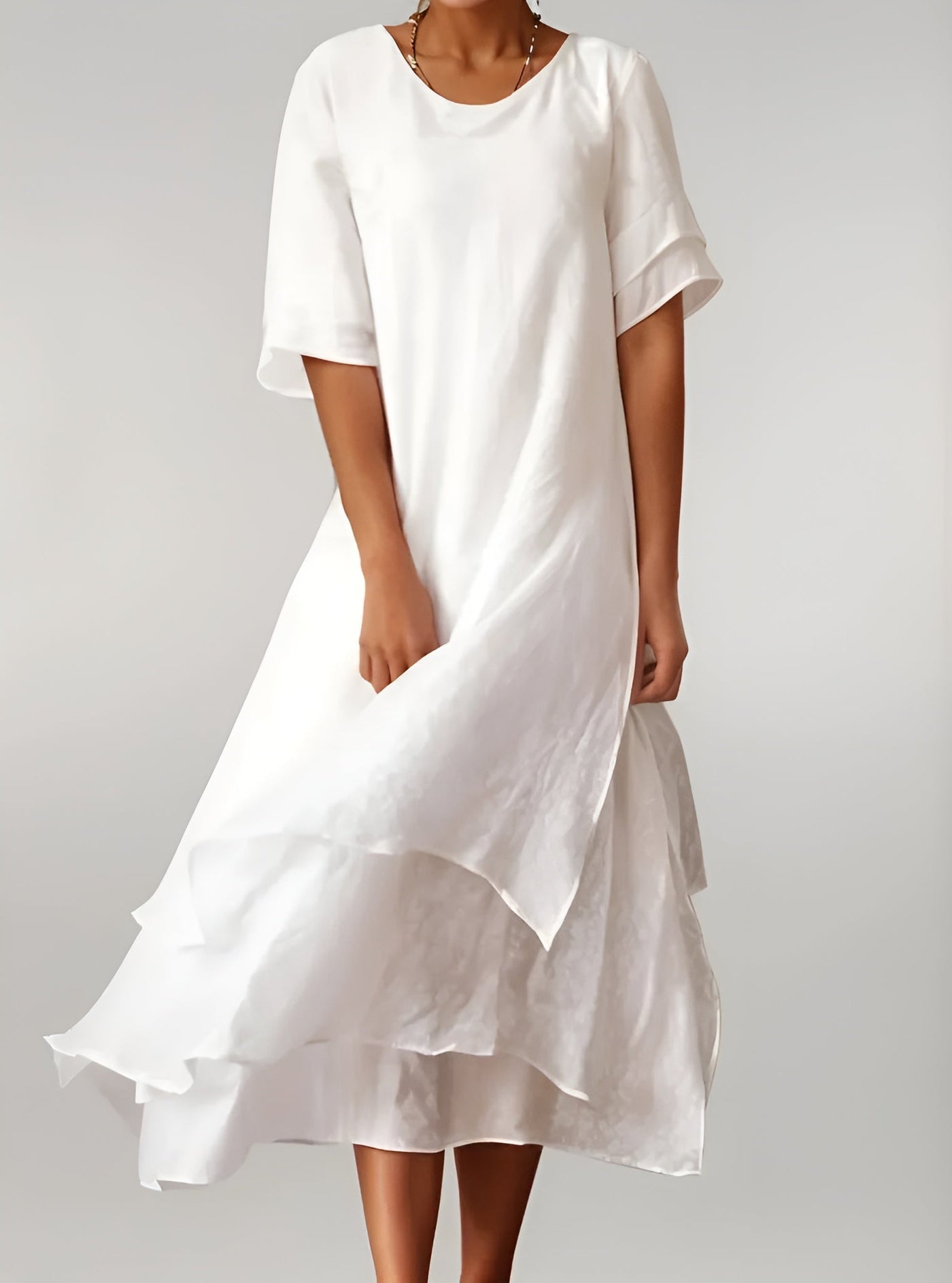 Daphne™ | Robe Longue Élégante en Coton