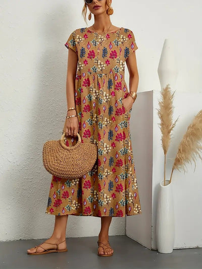 Joséphine™ | Robe Fleurie Élégante