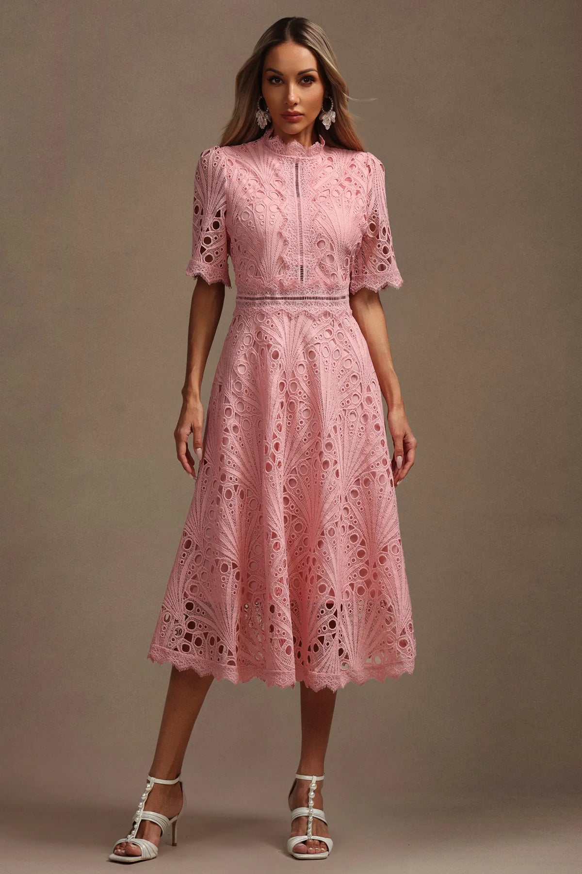 Violette™| Robe avec Broderie Florale