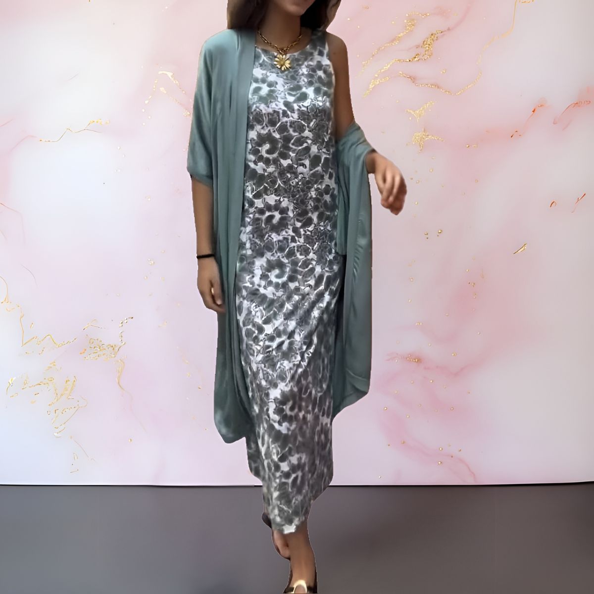 Sidonie™ | Robe Élégante avec Cardigan