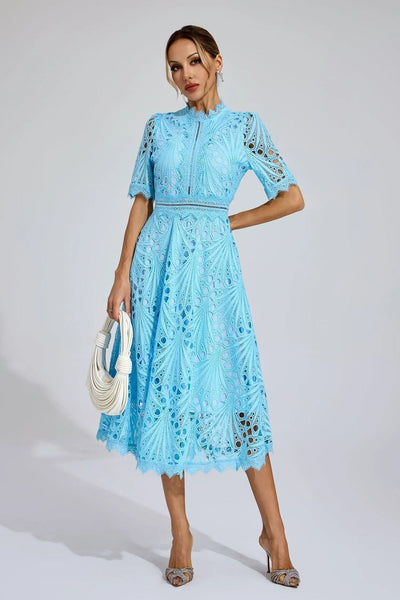 Violette™| Robe avec Broderie Florale