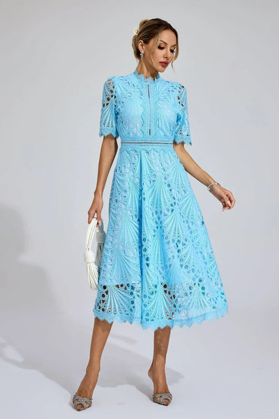 Violette™| Robe avec Broderie Florale