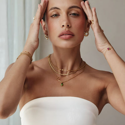 Céleste™ | Collier Prénom & Pierre de Naissance