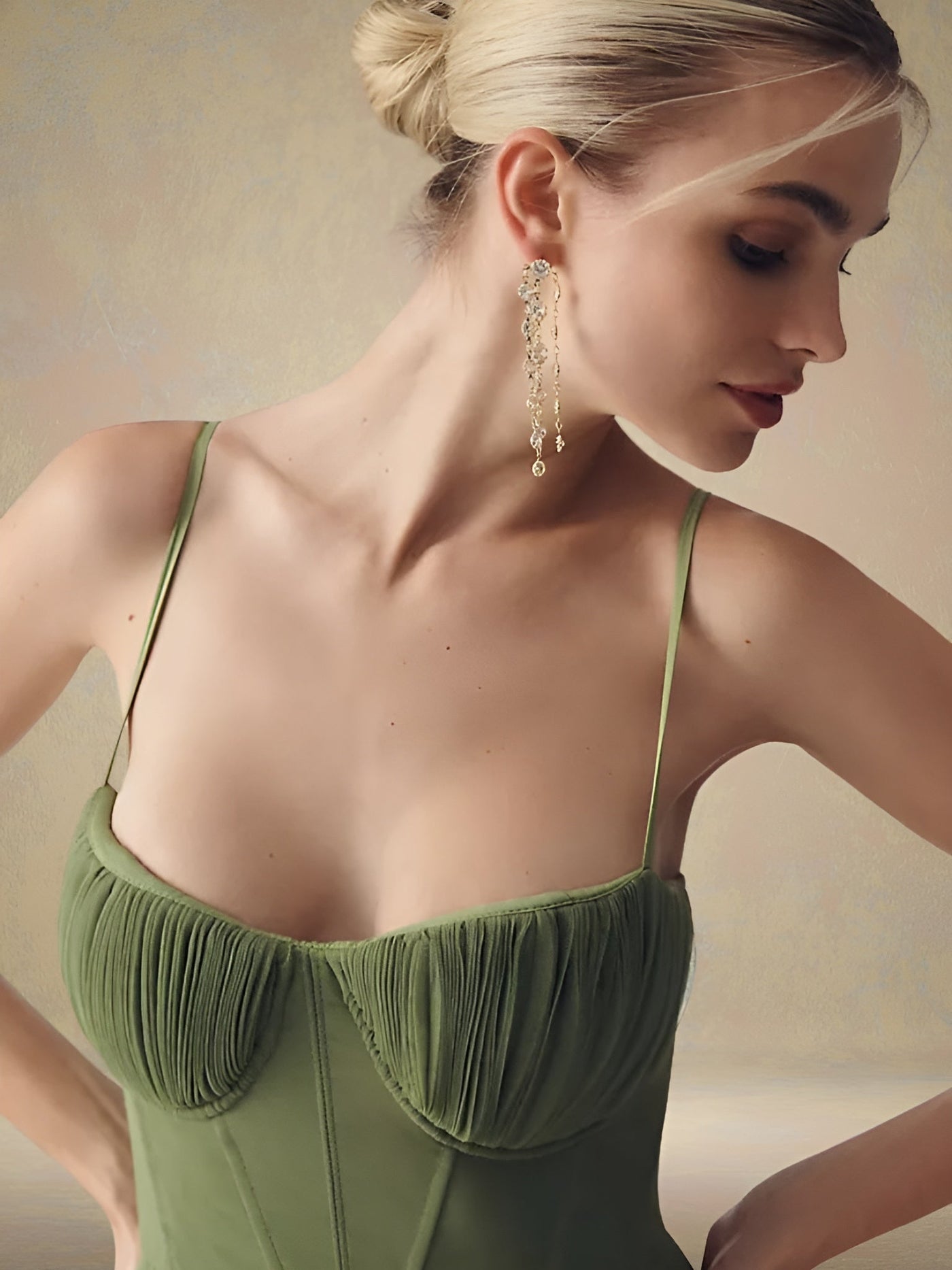 Veronika™ | Élégante Robe Olive