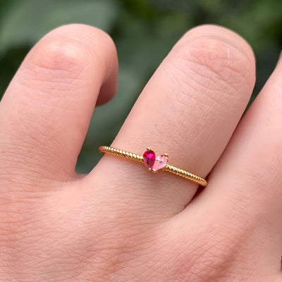 Célinea™ | Bague Personnalisée avec Pierre de Naissance