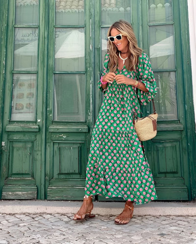 Eleonora™ | Robe Maxi Bohème en Coton