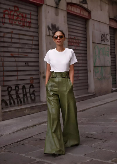 Jade™ | Pantalon Taille Haute Évasé