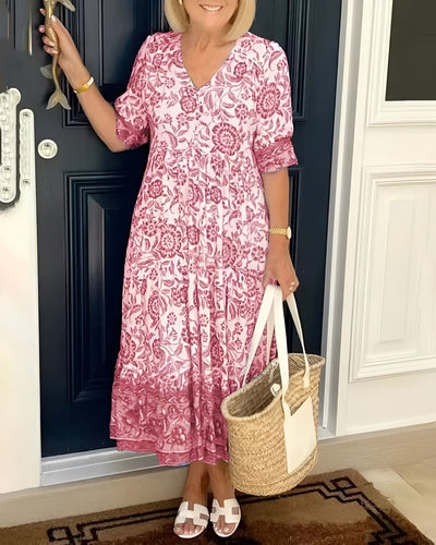 Hedda™ | Robe bohème à décolleté en V