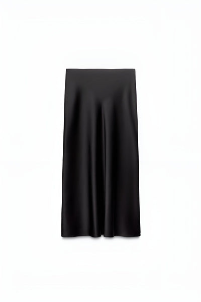 Lucille™ | Jupe Midi en Satin