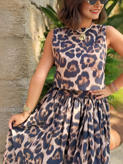 Léopoldine™ | Ensemble Imprimé Léopard