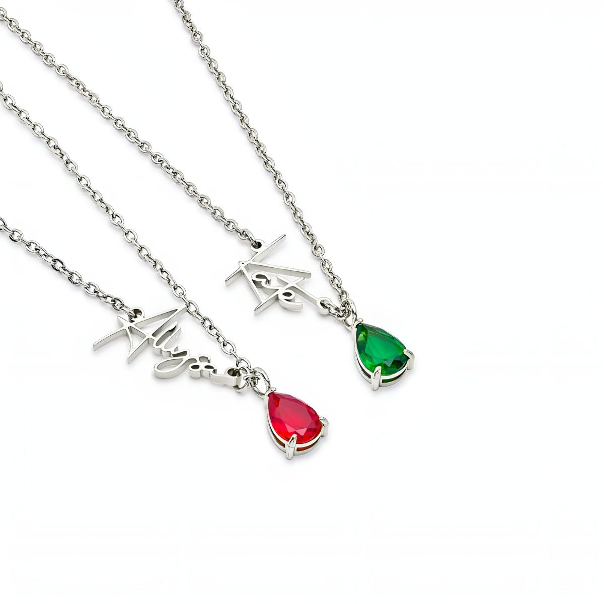 Céleste™ | Collier Prénom & Pierre de Naissance