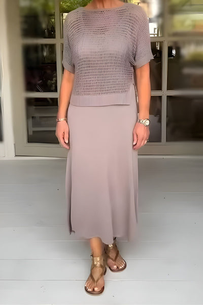 Pauline™ | Robe d'été avec Haut en Tricot