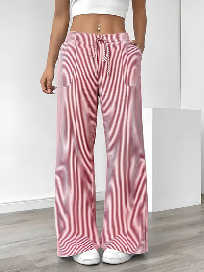 Disa™ | Pantalon Rayé Élégant