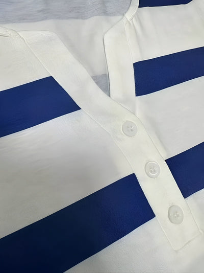 Denise™ | T-shirt à Imprimé Rayé