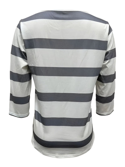 Denise™ | T-shirt à Imprimé Rayé