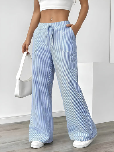 Disa™ | Pantalon Rayé Élégant