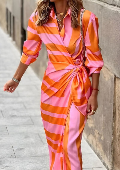 Hannah™ | Robe Portefeuille à Motifs