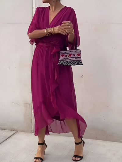 Annie™ | Robe en Chiffon à Décolleté en V