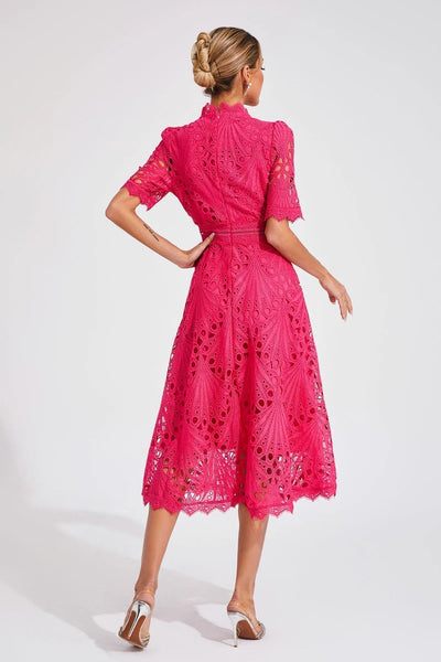 Violette™| Robe avec Broderie Florale