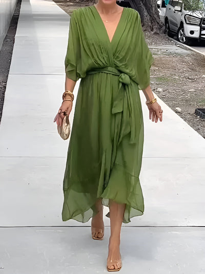 Annie™ | Robe en Chiffon à Décolleté en V