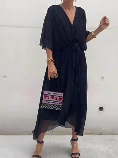Annie™ | Robe en Chiffon à Décolleté en V