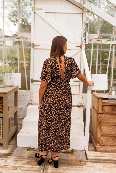 Marion™ | Robe Longue à Imprimé Léopard